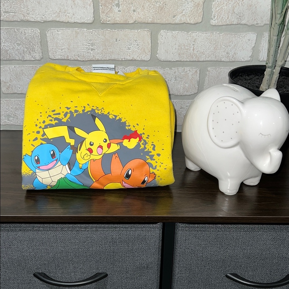 Yellow Pokémon Graphic Sweatshirt